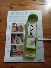 CLARKS Foot Gauge Kids Toddler Infant size SHOE SIZER Feet Measuring Tool 