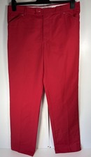 Stromberg Trousers Mens W36 L33 Red Golf High Wicking 
