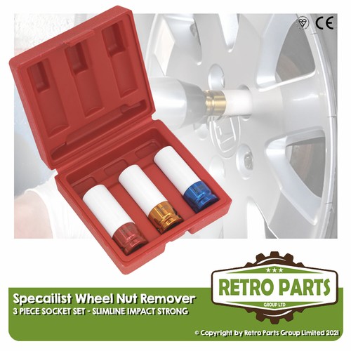 Wheel nut bolt - removal, socket