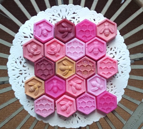 Honeycomb pink coloured mini - honeycomb,