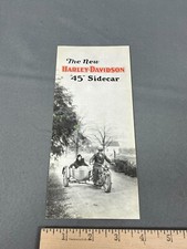 Vintage Harley Davidson late 1920's model 45 SIDECAR Motorcycle Brochure