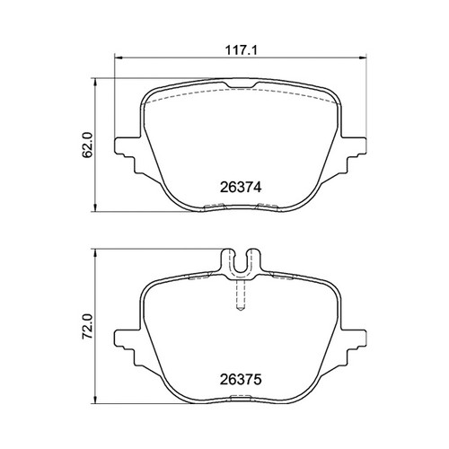 Disc brake - brake, rear