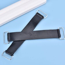 2x Black Rubber Band Belt