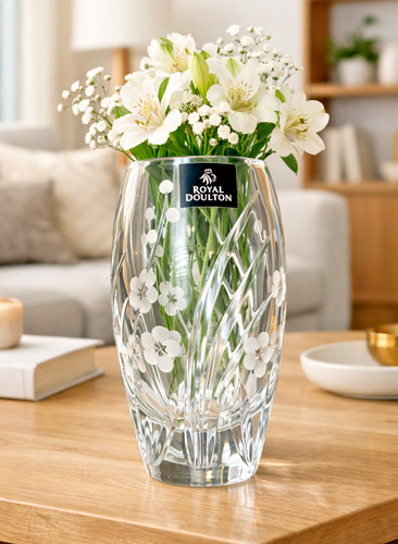 Royal doulton crystal vase - doulton,