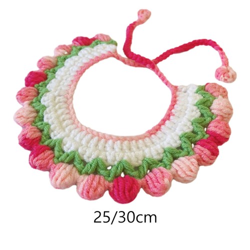 Knitted cats collar kitten - knitted,