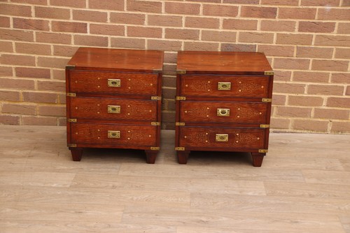 Pair rosewood military - of,