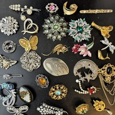 Vintage Job Lot Costume Brooches # 4
