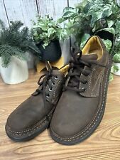 Men's Clarks Active Air Brown Nature Three Lace Up Round Toe Leather Shoe UK6.5G