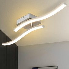 LED Ceiling Light, Elegant Curved Design Ceiling Lights,2 Built-in LED