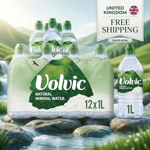 Volvic natural mineral water - natural,