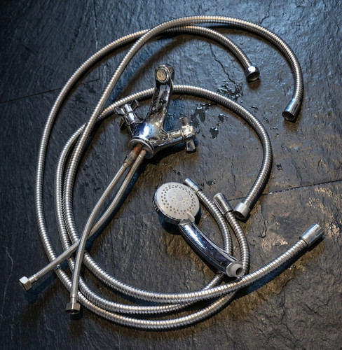 Chrome bathroom basin faucet - bathroom,