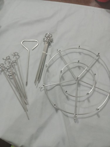 Stainless steel skewer stand - stainless,