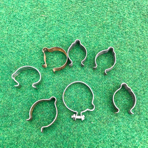 Vintage bicycle cable clips