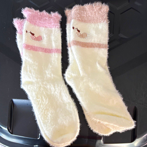 Womens fuzzy fluffy mid - fuzzy,