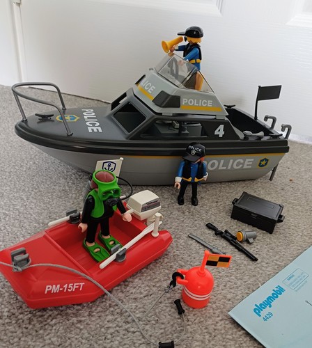 Playmobil 4429 police boat - playmobil,