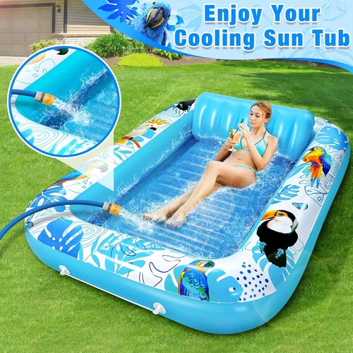 Inflatable pool bed lounger - pool,