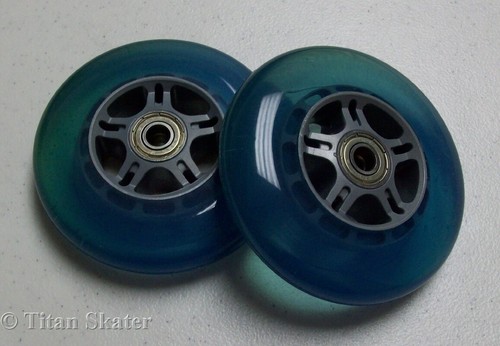 Blue 100mm wheels - blue,