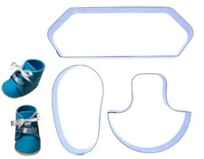 Baby Shoe (Lace Up) - Stainless Steel Cutter - MADE IN THE UK - New Baby