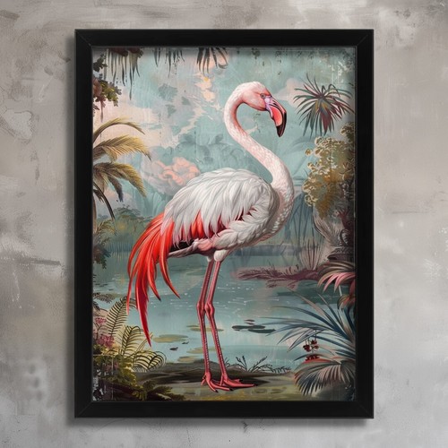 Vintage flamingo illustration - vintage,