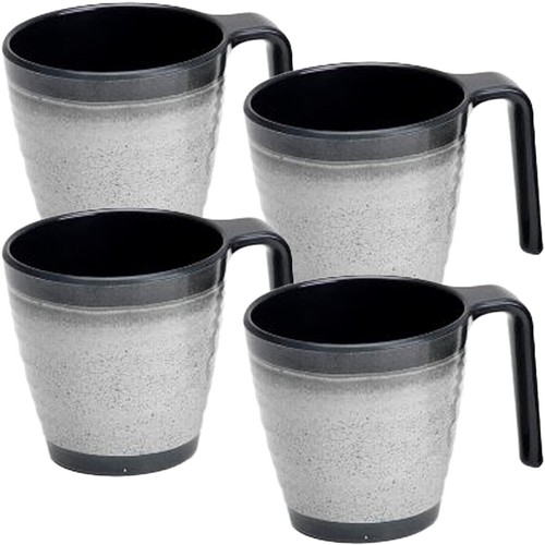 4pc melamine mugs - 4pc, set
