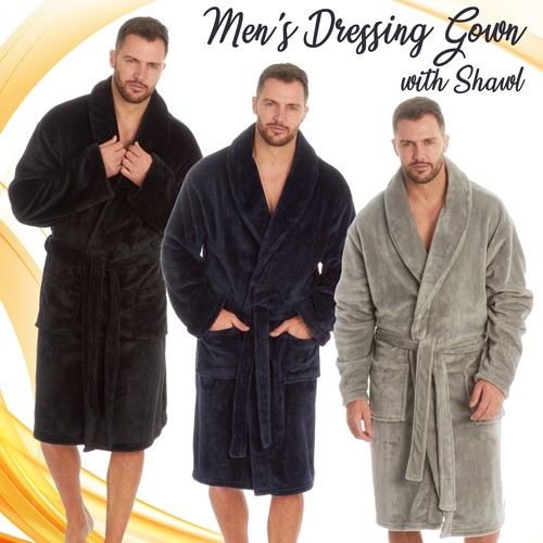 Mens dressing gown bathrobe - dressing,