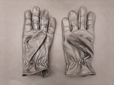 Men's Black Leather Driving Gloves Medium