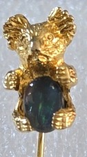 Vintage koala bear pin brooch