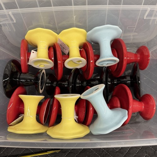 Lot ceramic pedestal cake - ceramic,