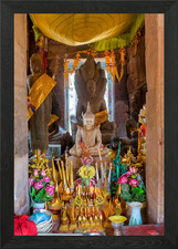 Buddhist shrine framed wall - shrine,