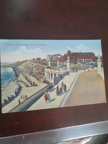 Old postcard terrace and - old,