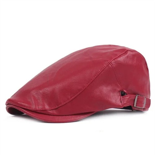 New men leather beret - ,