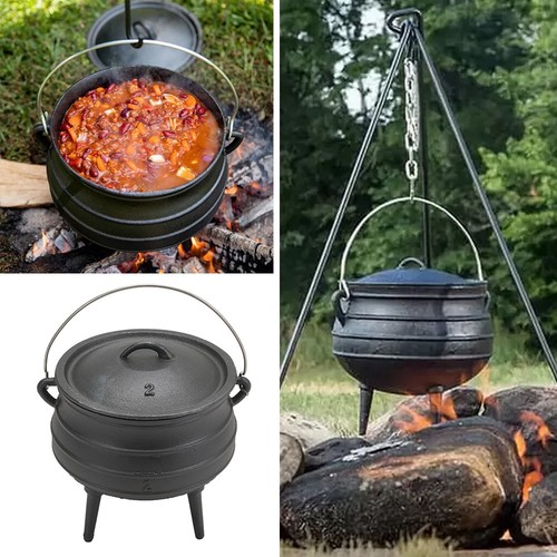 Cast iron potjie - stew, pot