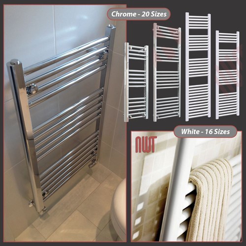 Chrome white straight heated - white,