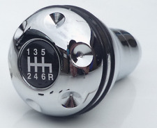 Universal 6 speed Chrome Gear Shift Knob suitable for all non-lift reverse cars