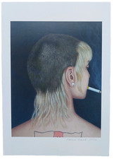 Skinhead Girl Smoking -