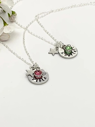 Child name necklace with - child's,