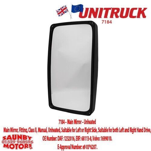 Unitruck 7184 main - mirror, daf