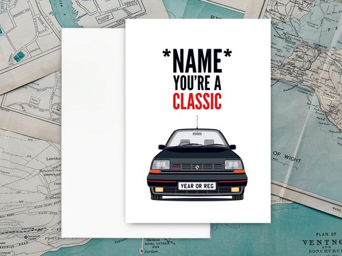 Personalised black renault - renault, 5