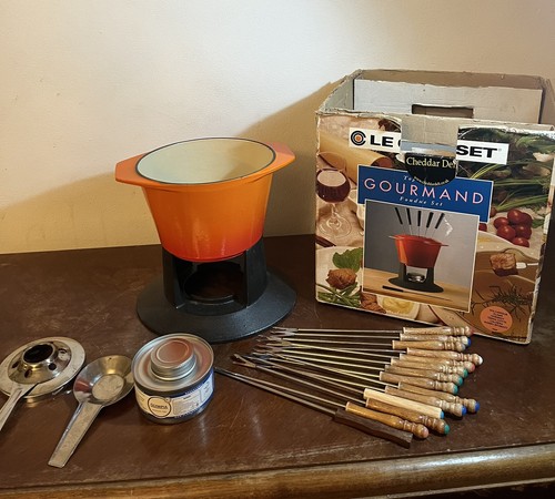 Creuset fondue set volcanic - creuset,
