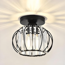 Modern LED Crystal Ceiling Light Chandelier Living Room Hallway Pendant Lamp