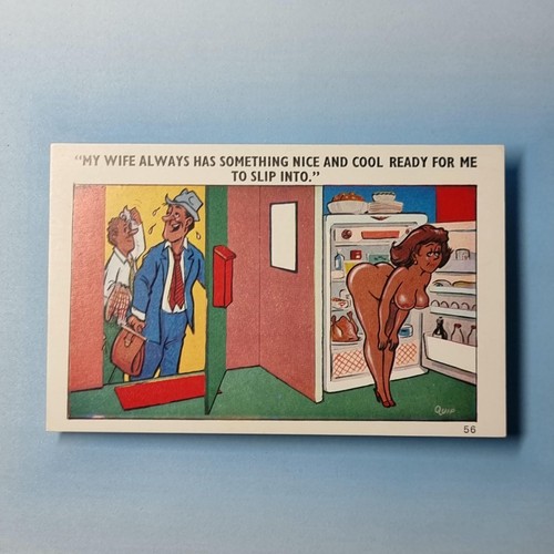 Saucy comic postcard - saucy,
