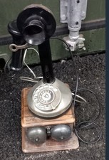 Vintage 1920s/30s Candlestick Telephone with Bellbox Original Condition Antique