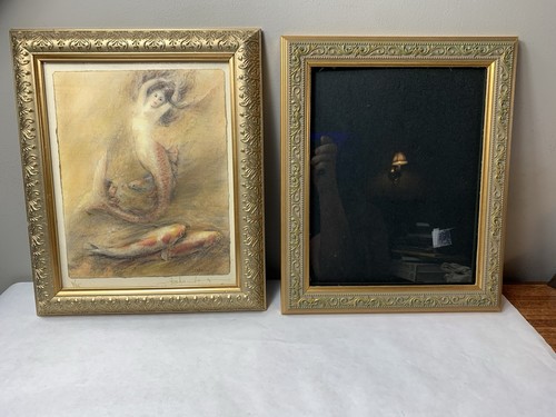 Gold ornate picture frames - 2,