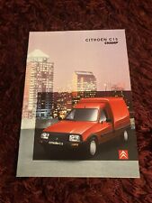 Citroen C15 Champ Van Brochure 1998 - UK Issue Oct 1997 inc Van and Chassis Cab