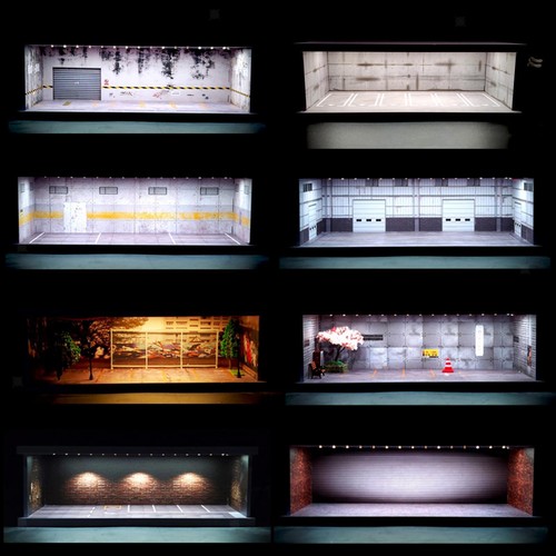 Scale garage display case - display,