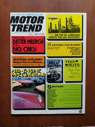 Motor trend april - april, 1974