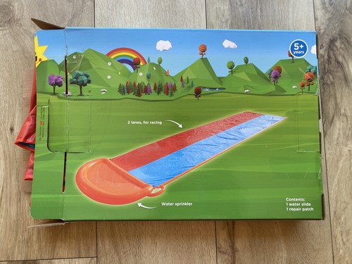 Double water slide - slide, by