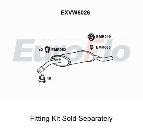 Rear muffler silencer insert - silencer,
