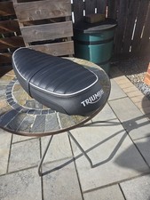 TRIUMPH BONNEVILLE T100 T120 COMFORT SEAT IN BLACK GENUINE TRIUMPH SEAT A2310736