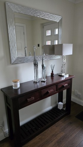 Solid wood hall console table - wood,